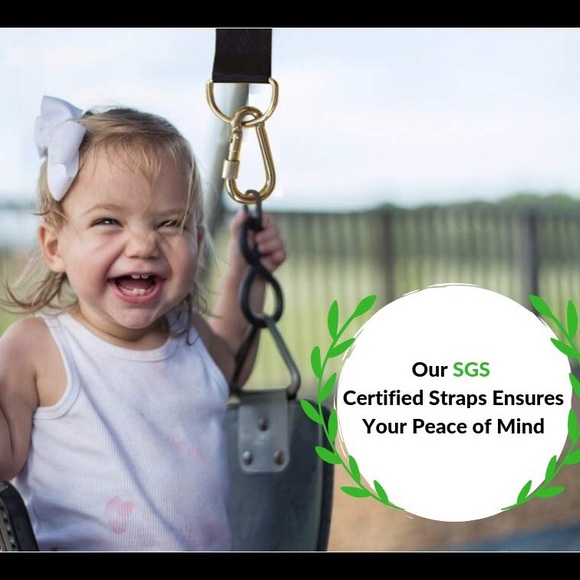 Family Forest Tree Swing Hanging Kit two8 Ft Strap - Picture 6 of 8